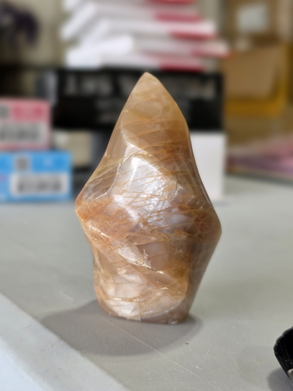 Peach Moonstone Flame